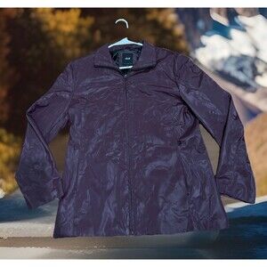 VTG JLC New York Outwear Women's Burgundy Jacket, Rain Coat Lined Size M